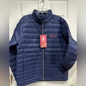 Cotopaxi Men’s Large Fuego Down Jacket Puffer Puff Navy Blue NWT Insulated